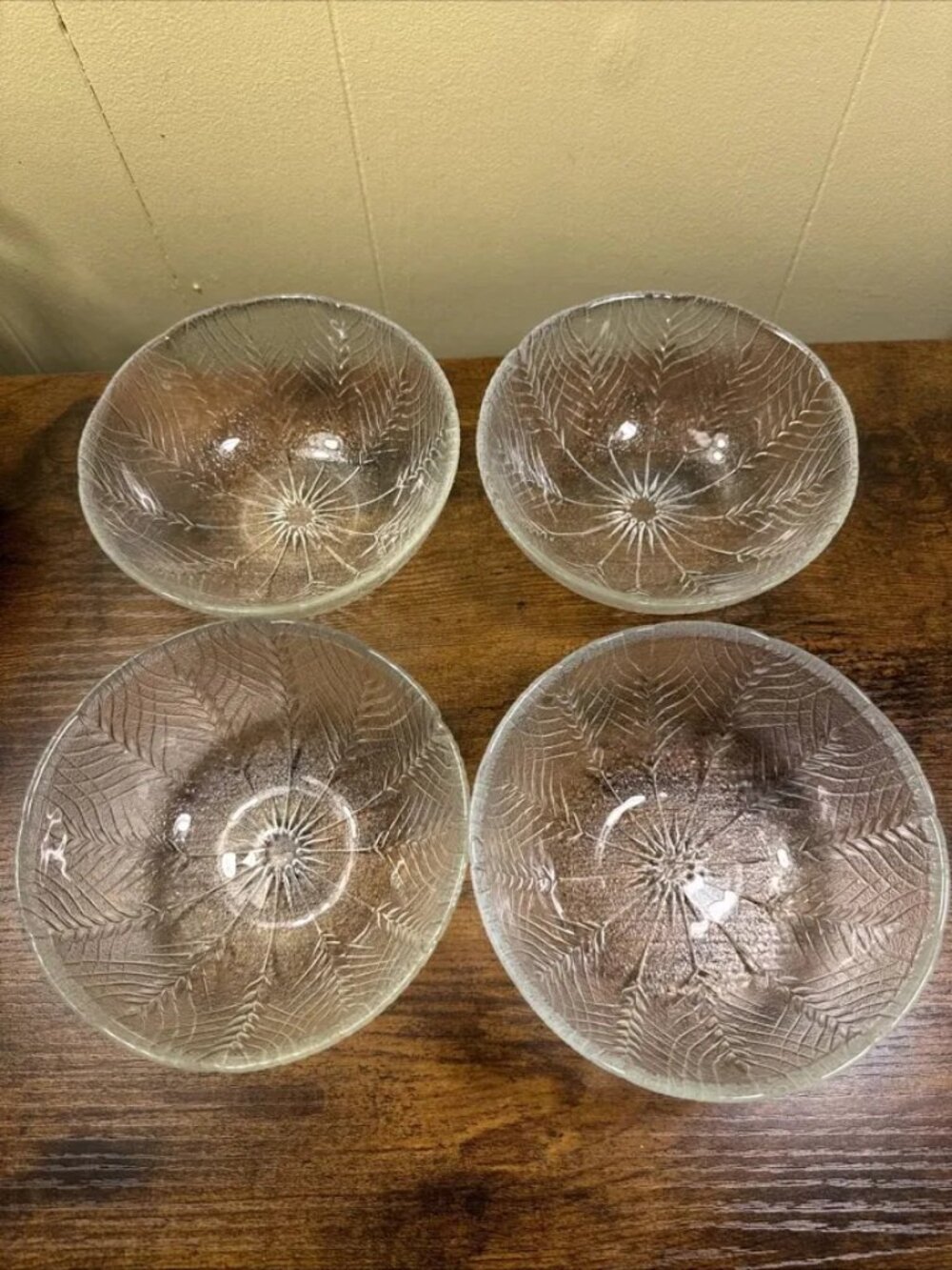 Vintage 1980s Arcoroc Country Wheat Set of 4, Fruit, Cereal, Salad Bowl